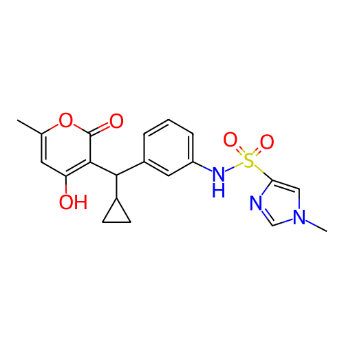 Chemical structure of BindingDB Monomer ID 1171