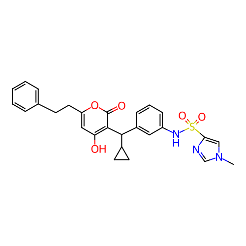 Chemical structure of BindingDB Monomer ID 1173