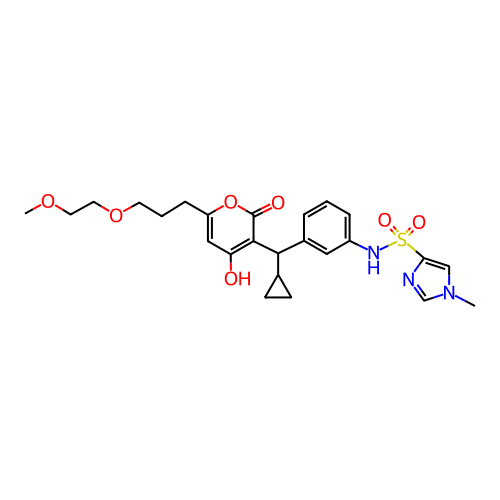 Chemical structure of BindingDB Monomer ID 1174