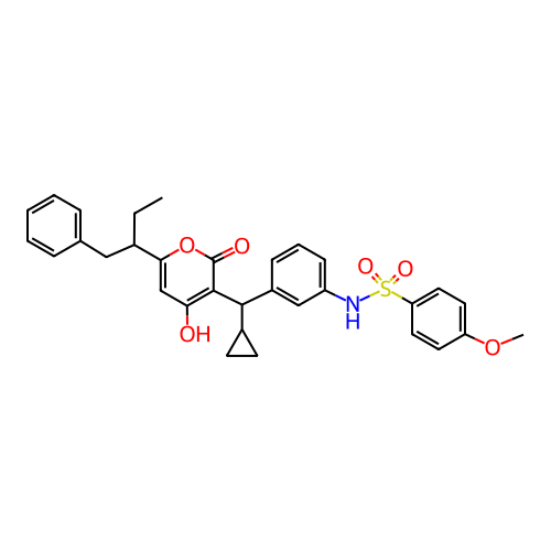 Chemical structure of BindingDB Monomer ID 1187