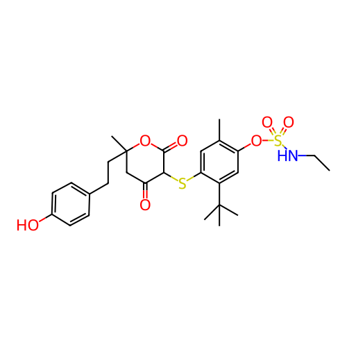 Chemical structure of BindingDB Monomer ID 2539