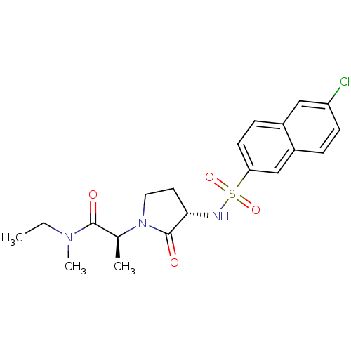 Chemical structure of BindingDB Monomer ID 12501