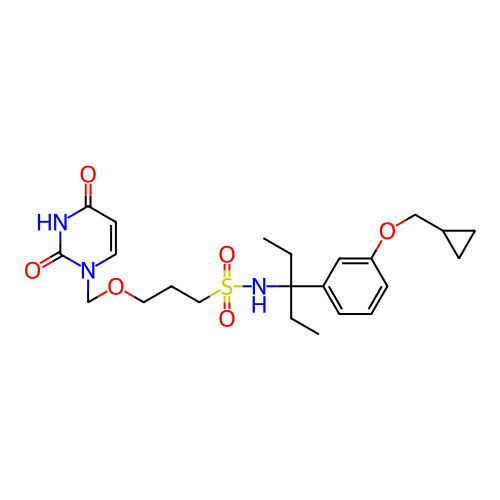 Chemical structure of BindingDB Monomer ID 101754