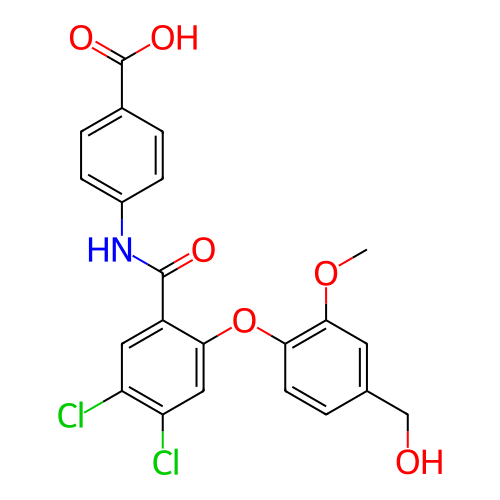 Chemical structure of BindingDB Monomer ID 160956