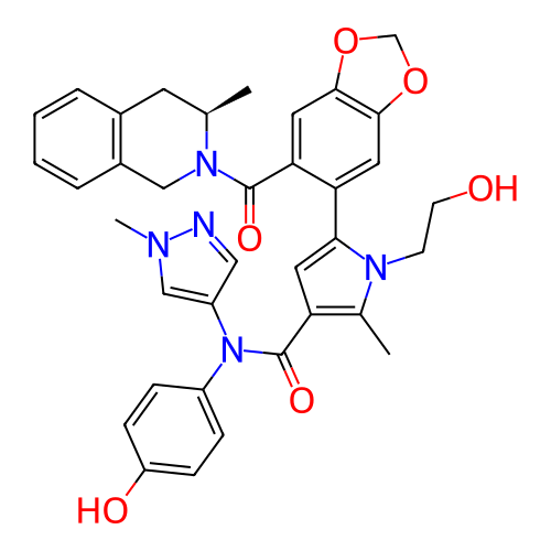 Chemical structure of BindingDB Monomer ID 161492