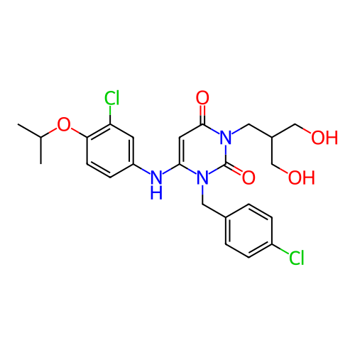 Chemical structure of BindingDB Monomer ID 196203