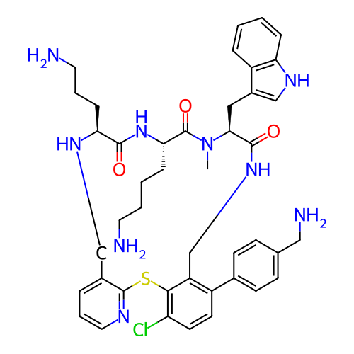 Chemical structure of BindingDB Monomer ID 281034