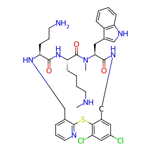 Chemical structure of BindingDB Monomer ID 281042