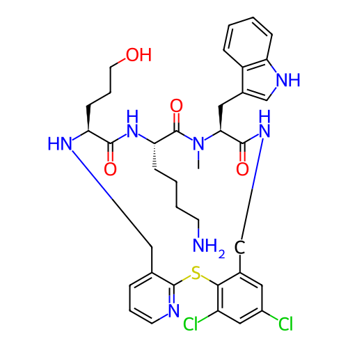 Chemical structure of BindingDB Monomer ID 281043