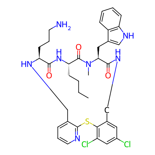 Chemical structure of BindingDB Monomer ID 281044