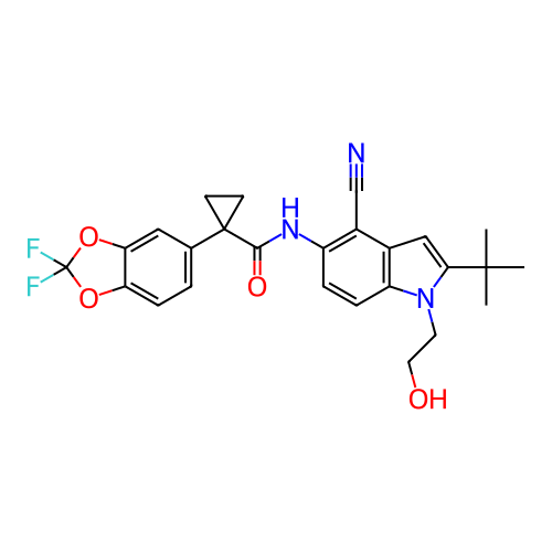 Chemical structure of BindingDB Monomer ID 281051