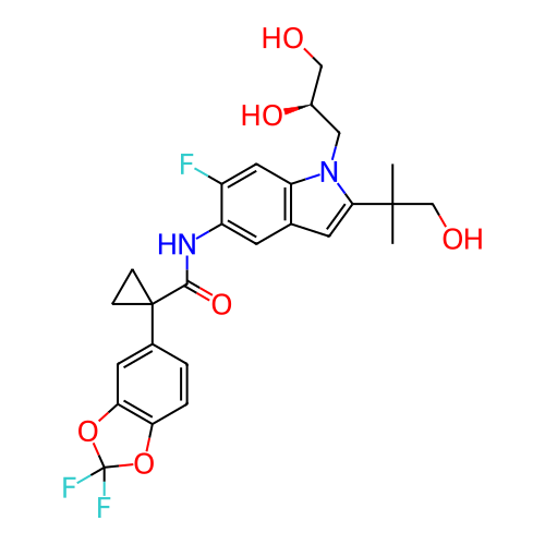 Chemical structure of BindingDB Monomer ID 281054