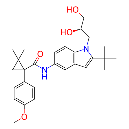 Chemical structure of BindingDB Monomer ID 281058