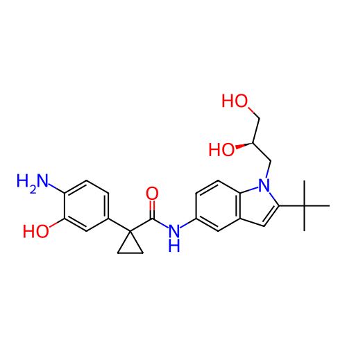 Chemical structure of BindingDB Monomer ID 281060