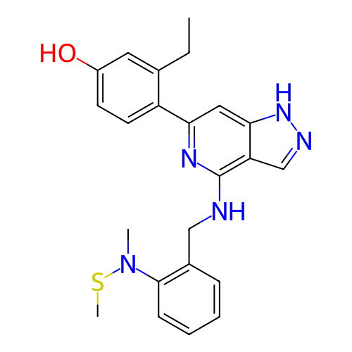 Chemical structure of BindingDB Monomer ID 281307
