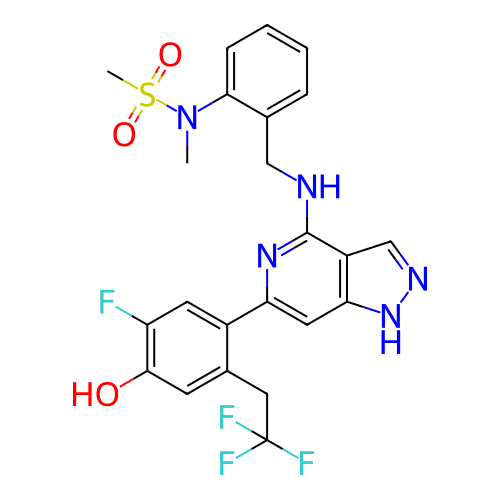 Chemical structure of BindingDB Monomer ID 281340