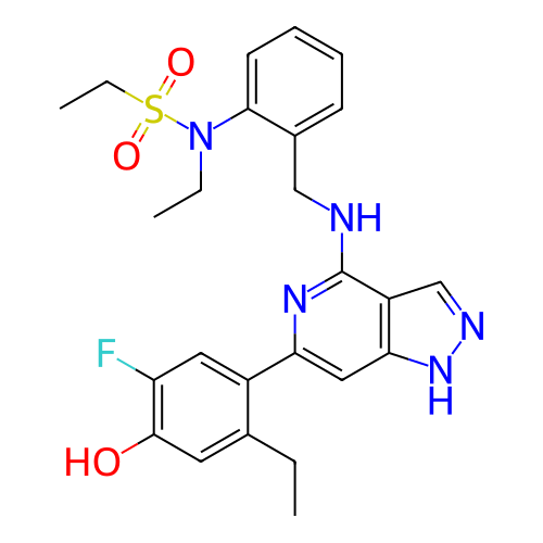Chemical structure of BindingDB Monomer ID 281345