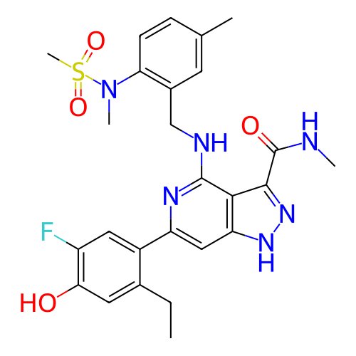 Chemical structure of BindingDB Monomer ID 281355