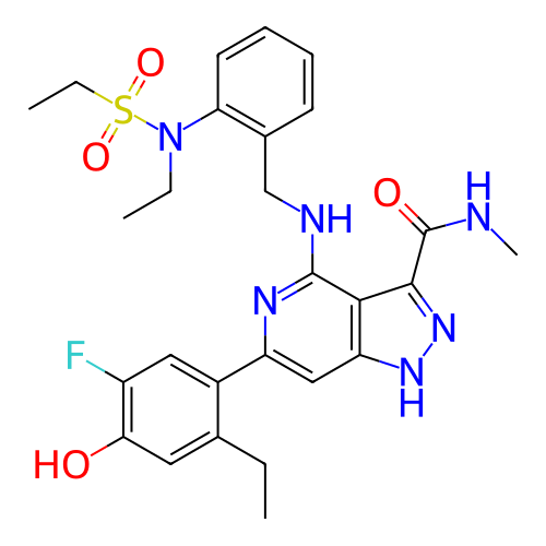 Chemical structure of BindingDB Monomer ID 281357