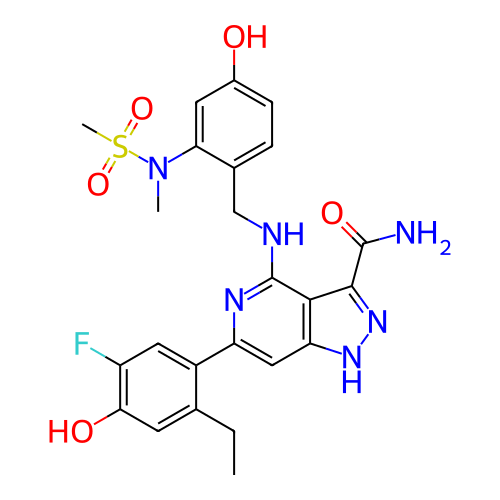Chemical structure of BindingDB Monomer ID 281419
