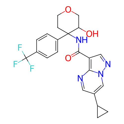 Chemical structure of BindingDB Monomer ID 284769