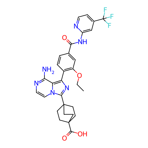 Chemical structure of BindingDB Monomer ID 288564