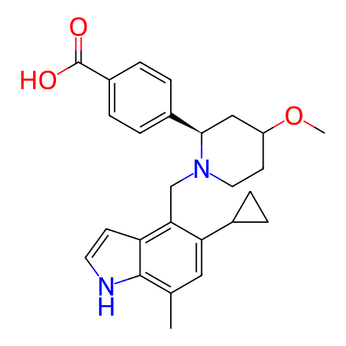 Chemical structure of BindingDB Monomer ID 289501