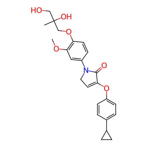Chemical structure of BindingDB Monomer ID 294215