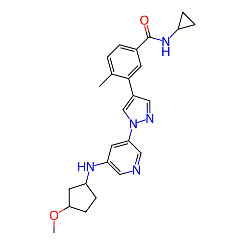 Chemical structure of BindingDB Monomer ID 303351