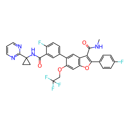 Chemical structure of BindingDB Monomer ID 307536