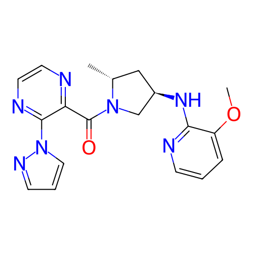 Chemical structure of BindingDB Monomer ID 307604