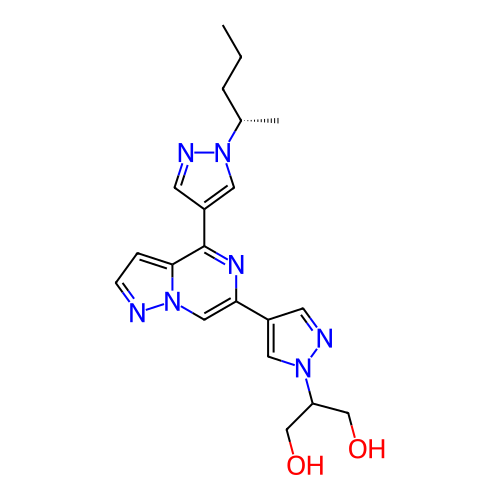 Chemical structure of BindingDB Monomer ID 325420