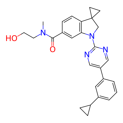 Chemical structure of BindingDB Monomer ID 332303