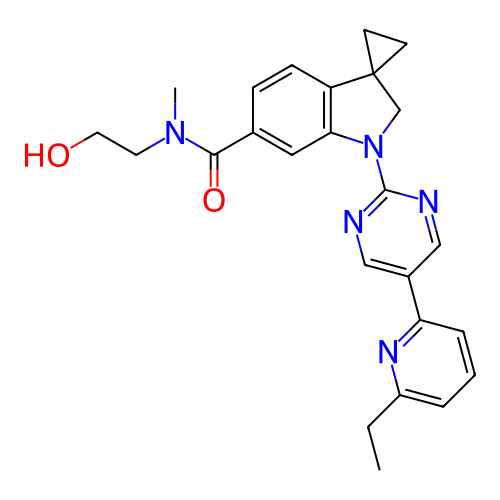 Chemical structure of BindingDB Monomer ID 332304