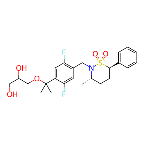Chemical structure of BindingDB Monomer ID 338447