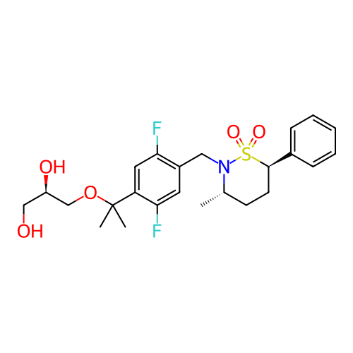 Chemical structure of BindingDB Monomer ID 338450