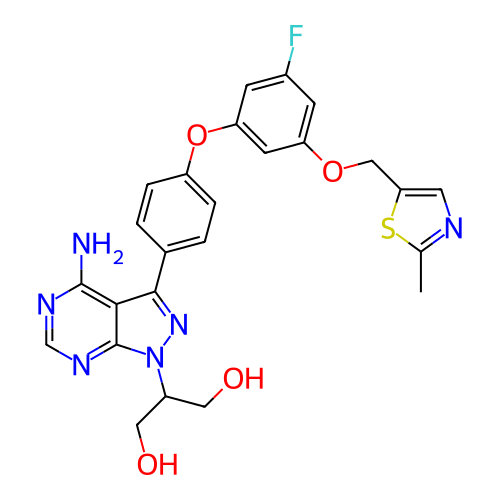 Chemical structure of BindingDB Monomer ID 351855
