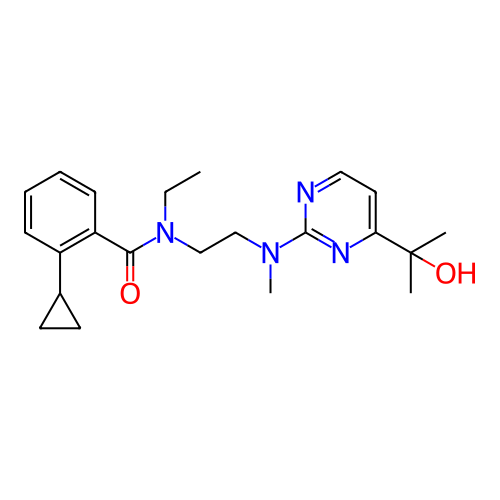 Chemical structure of BindingDB Monomer ID 402136