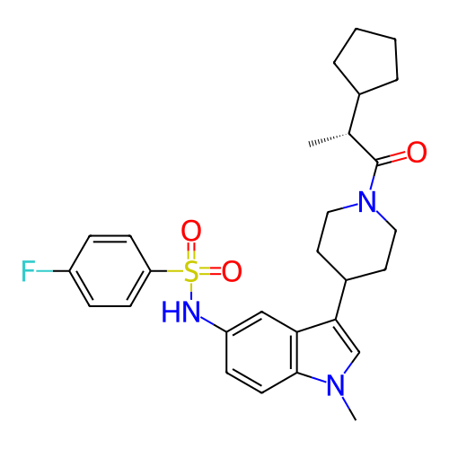 Chemical structure of BindingDB Monomer ID 411391