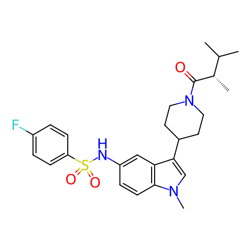 Chemical structure of BindingDB Monomer ID 411400