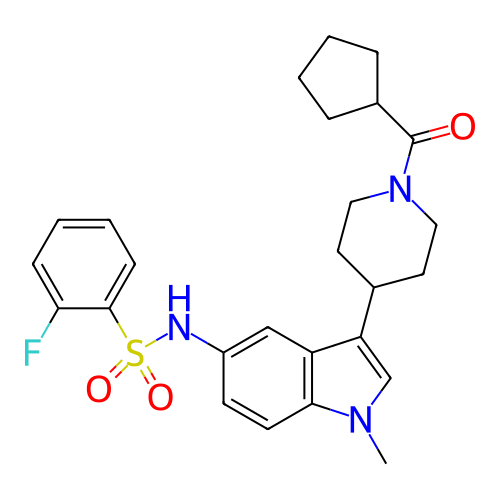 Chemical structure of BindingDB Monomer ID 411401