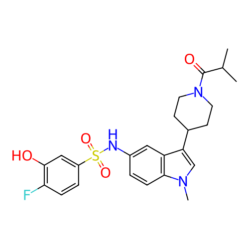 Chemical structure of BindingDB Monomer ID 411407