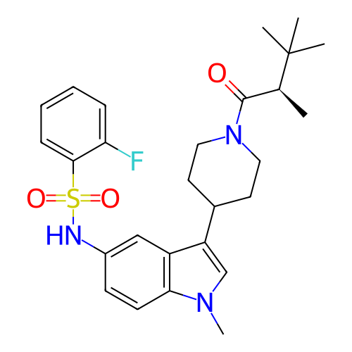 Chemical structure of BindingDB Monomer ID 411412
