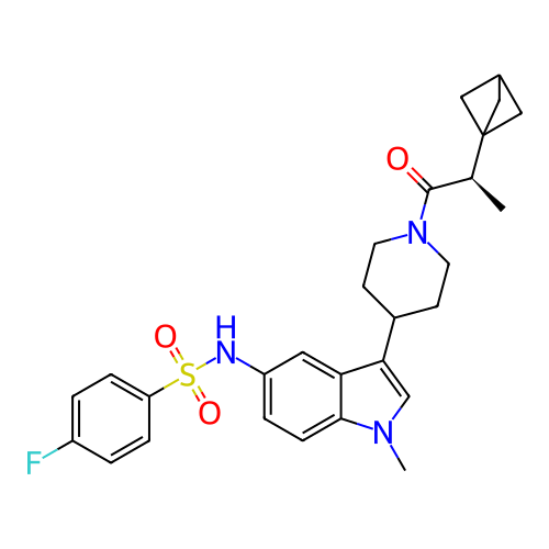 Chemical structure of BindingDB Monomer ID 411415