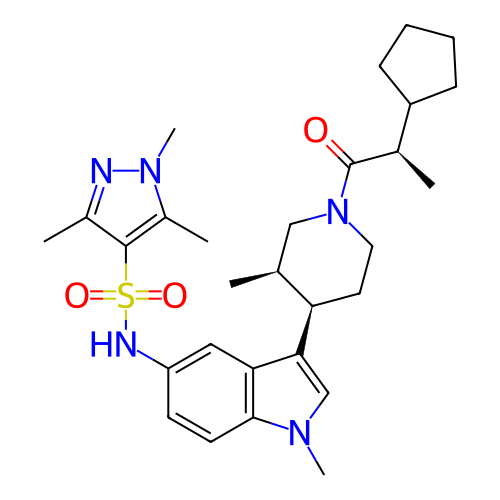 Chemical structure of BindingDB Monomer ID 411416