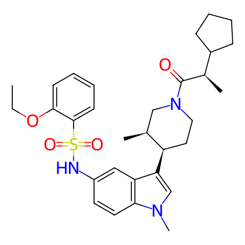 Chemical structure of BindingDB Monomer ID 411417