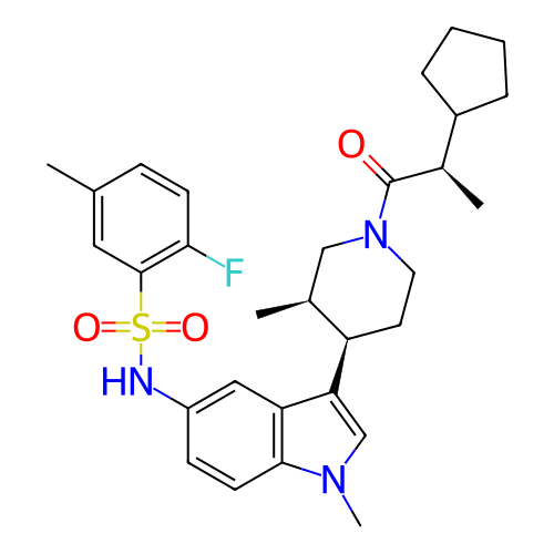 Chemical structure of BindingDB Monomer ID 411419