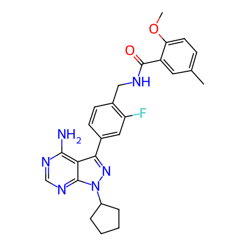 Chemical structure of BindingDB Monomer ID 412852