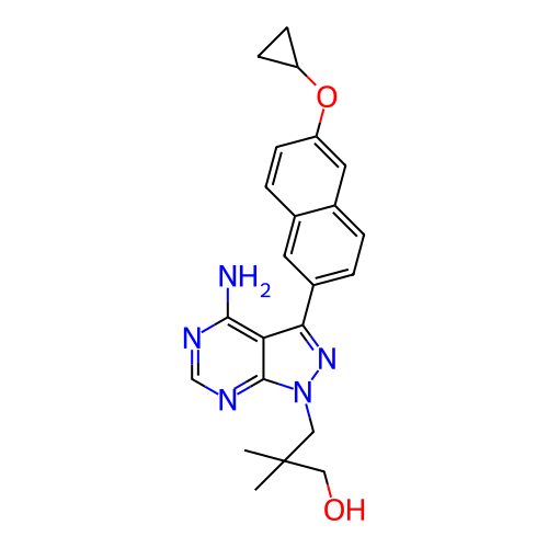 Chemical structure of BindingDB Monomer ID 416560