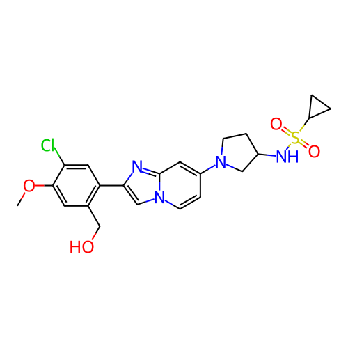 Chemical structure of BindingDB Monomer ID 422872